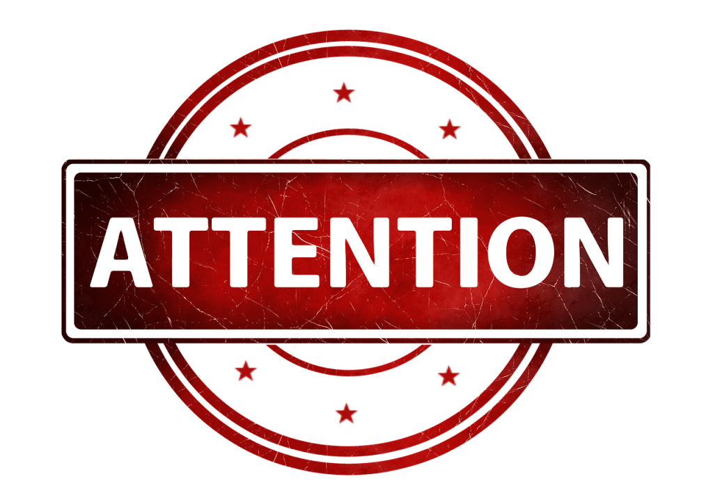 banner, header, attention