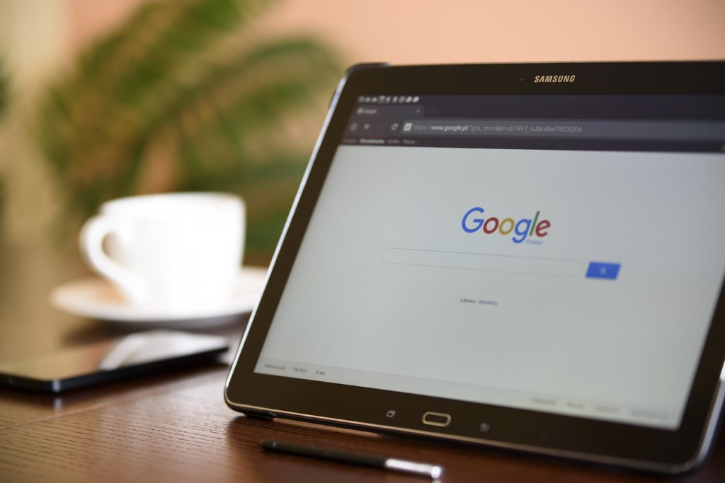 Internet-Suchmaschine, Tablet, Samsung
